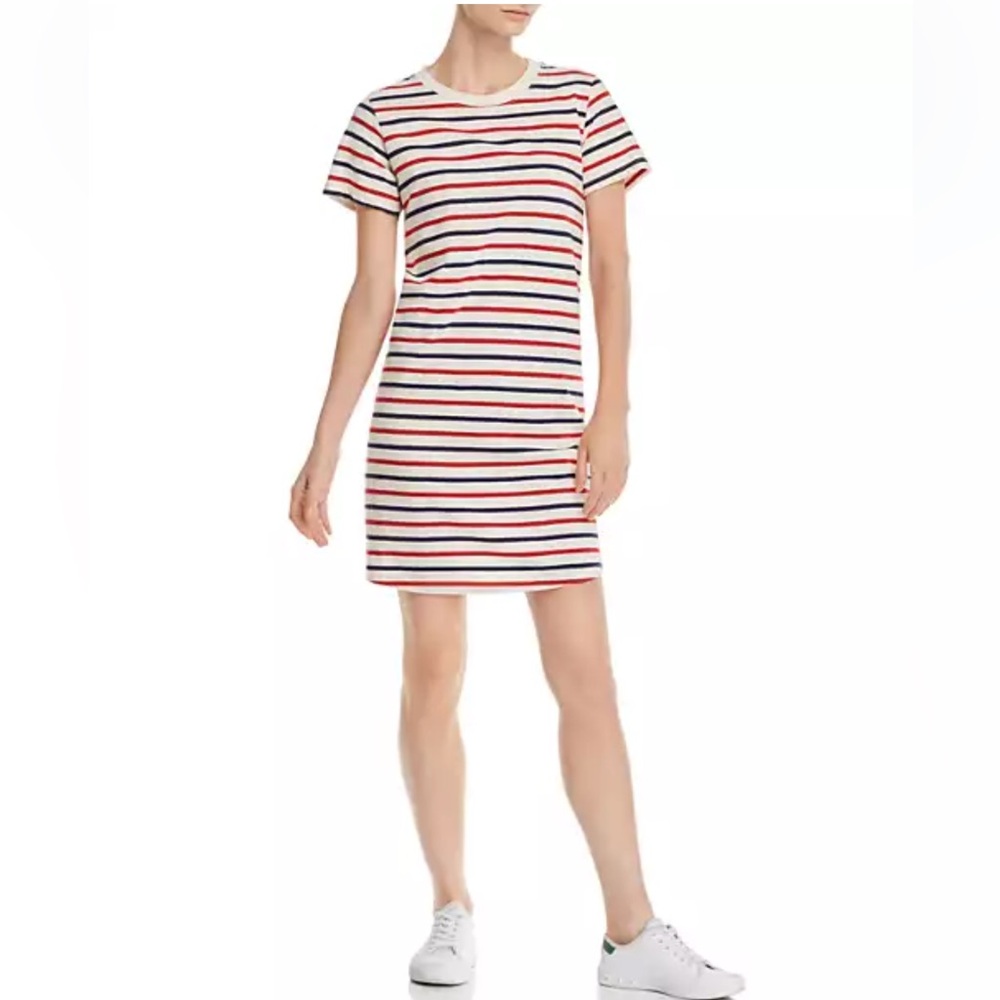 CURRENT/ELLIOTT Striped T-Shirt Dress